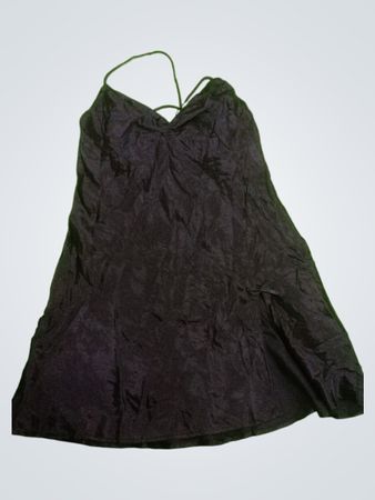 La Senza Black Satin Slip Dress
