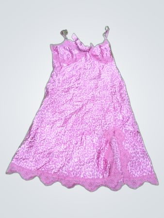 Pink Leopard Print Dress