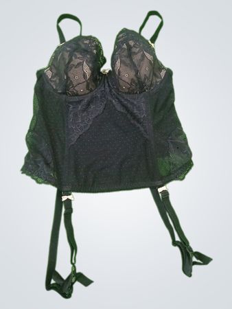 Figleaves Black Lace Corset