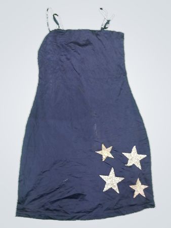 Navy Blue Dress with White Stars