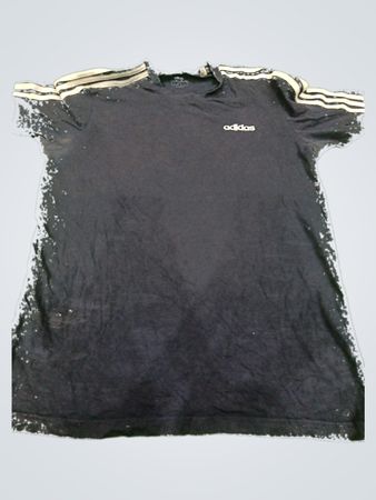 Adidas Navy Striped T-Shirt