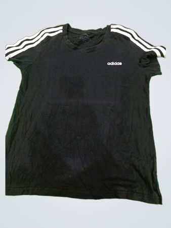 Adidas Black 3-Stripe T-Shirt