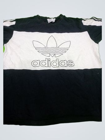 Adidas Black and White Logo T-Shirt