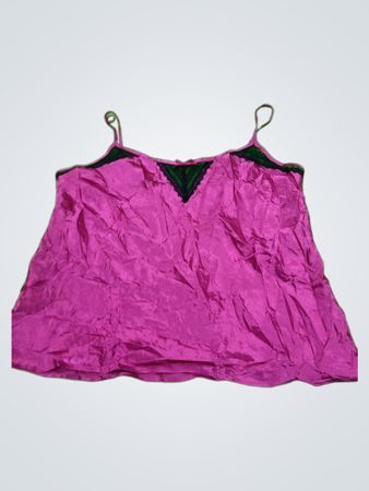 George Purple Satin Cami Top