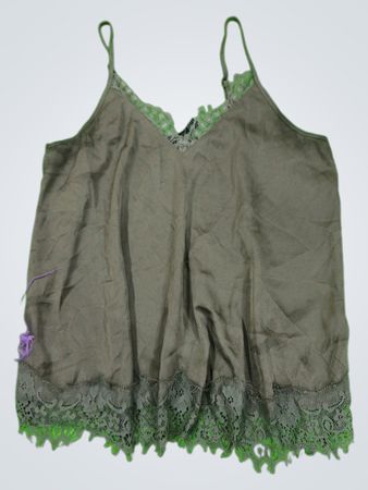 Gray Lace Trim Camisole