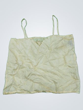 Crumpled White Tank Top