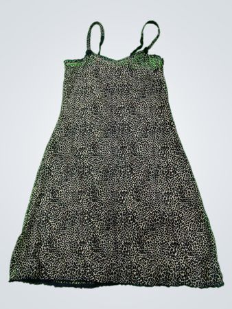 Black and White Spaghetti Strap Dress