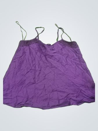 George Purple Lace Trim Cami Top