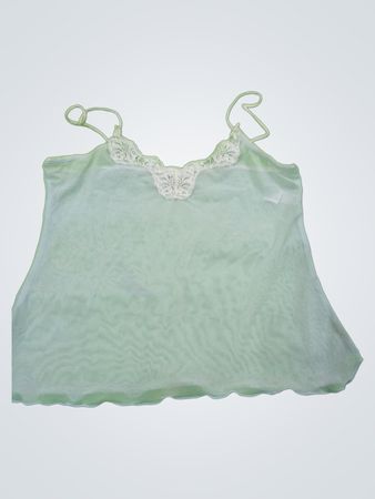 Green Lace Trim Camisole