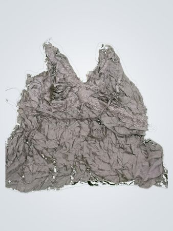 Gray Lace Top