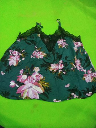 Green Floral Camisole