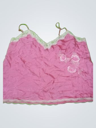 Unbranded Pink Satin Lace Cami Top