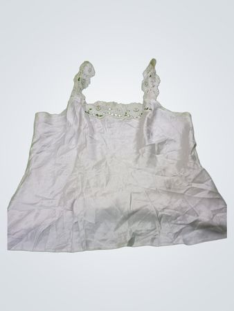 White Lace Trim Camisole