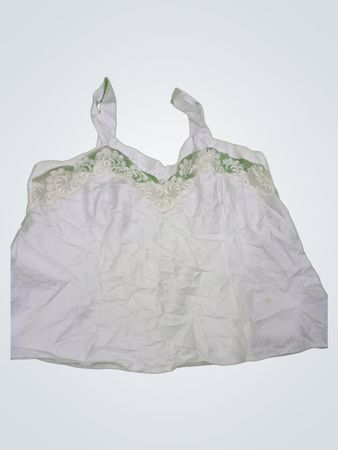 Unbranded White Lace Trim Cami Top