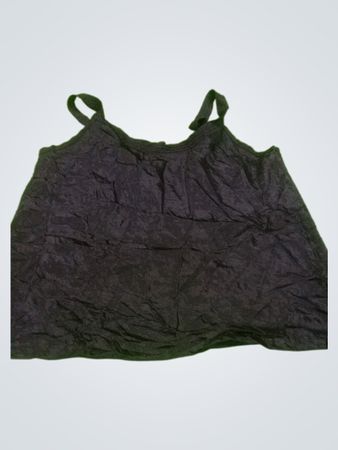 Black Crinkled Cami Top