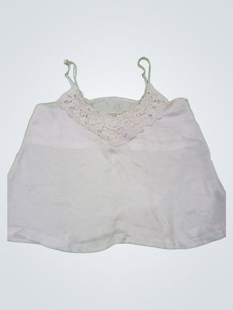White Lace-Trimmed Camisole