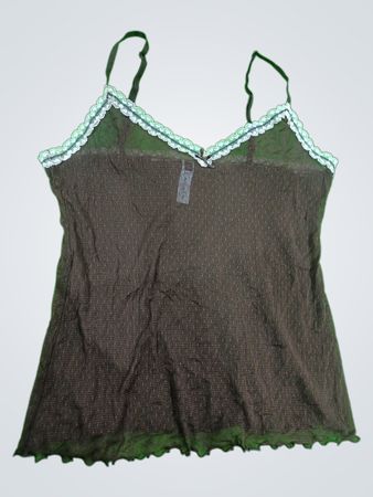 Brown Lace Trim Camisole