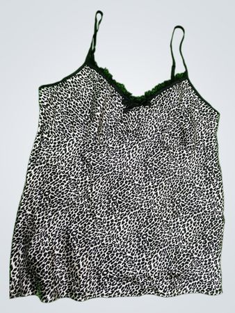Black and White Leopard Print Camisole