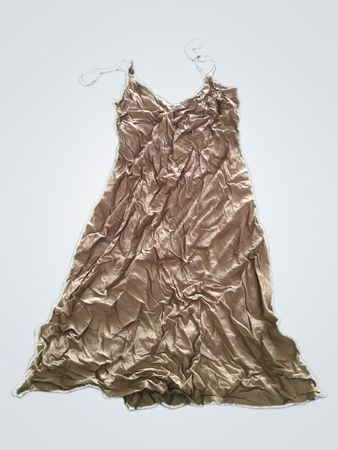 Brown Ruched Dress