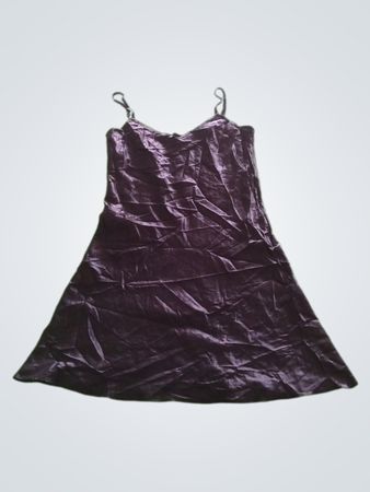 H&M Black Satin Slip Dress