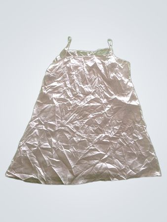 Crumpled Foil Dress