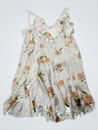Floral White Dress