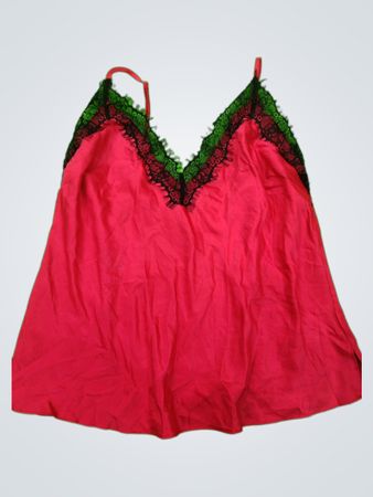 Pink Lace-Trimmed Camisole