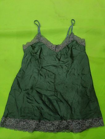 Green Lace Trim Camisole