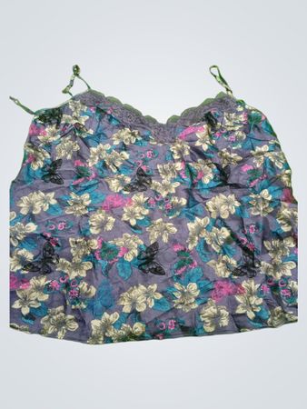George Floral Print Lace Cami Top