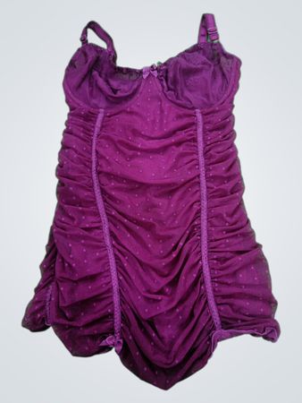 Unbranded Purple Ruffled Babydoll Dress