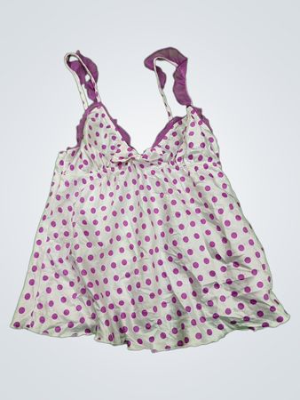 Purple Polka Dot Tank Top