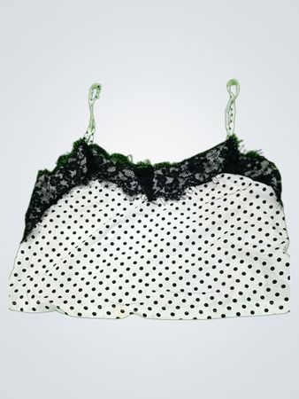 Polka Dot Lace Trim Cami