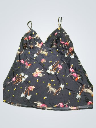 Flamingo Print Tank Top