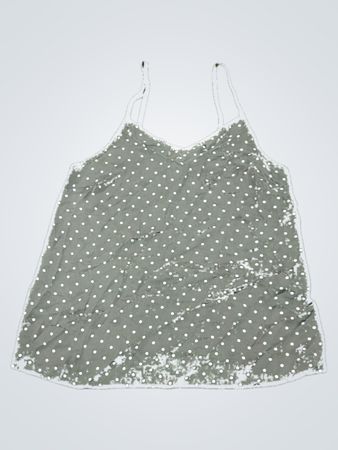 Gray Polka Dot Tank Top