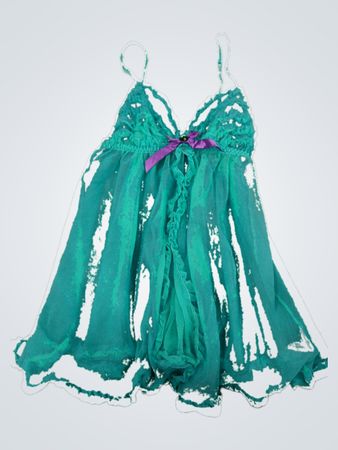 La Senza Teal Lace Babydoll Chemise