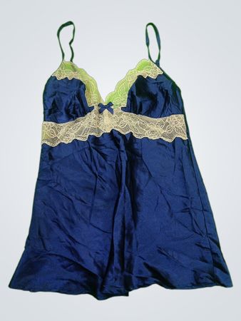 Blue Lace Trim Camisole