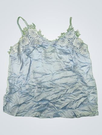 Blue Lace Trim Camisole