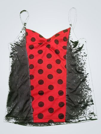 Black and Red Polka Dot Tank Top