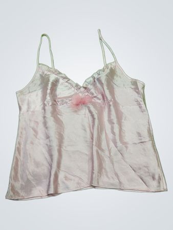 Pink Satin Camisole