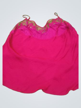 Pink Lace-Trimmed Camisole