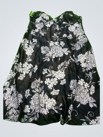 Black and White Floral Dress