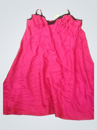 Pink Dress with Black Trim
