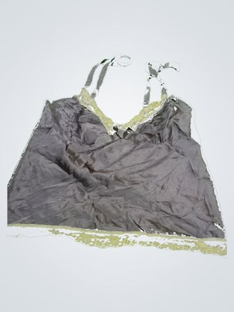 Next Grey Satin Lace Cami Top