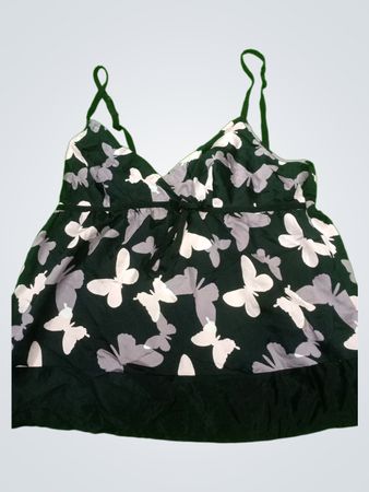 Black and White Butterfly Camisole