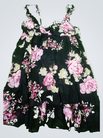 La Senza Black Floral Sleeveless Mini Dress