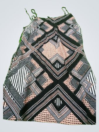 Atmosphere Geometric Print Strap Dress