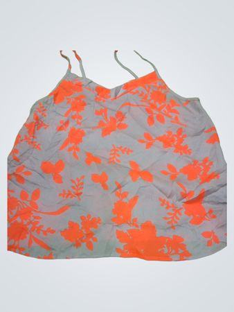 Zara Orange Floral Print Cami Top