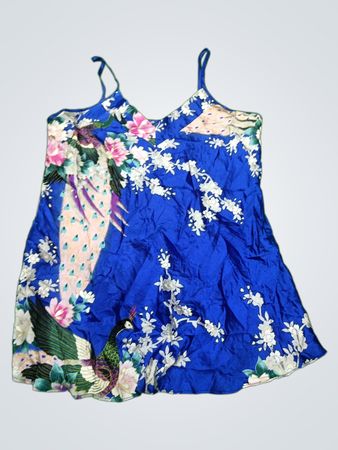 Blue Floral Romper