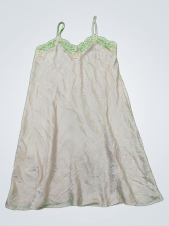 White Lace Trim Chemise