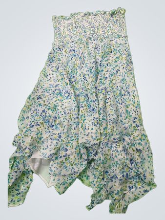 Floral Asymmetrical Skirt
